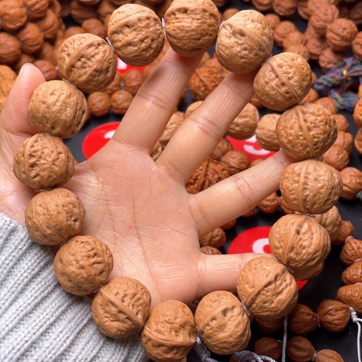 文玩核桃吊坠一道筋白茬