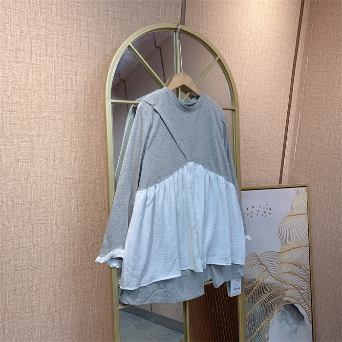 HH103灰色孕妇衣两件套110-140