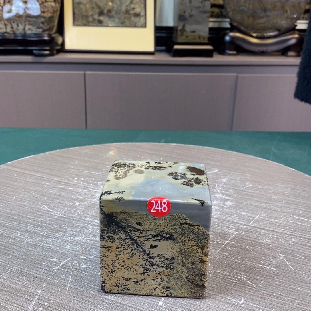 石材广西国画石草花石