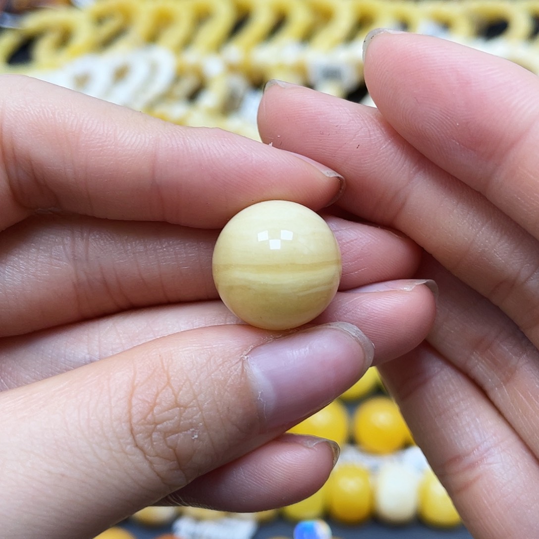 未镶嵌琥珀裸石圆珠16.1mm福利