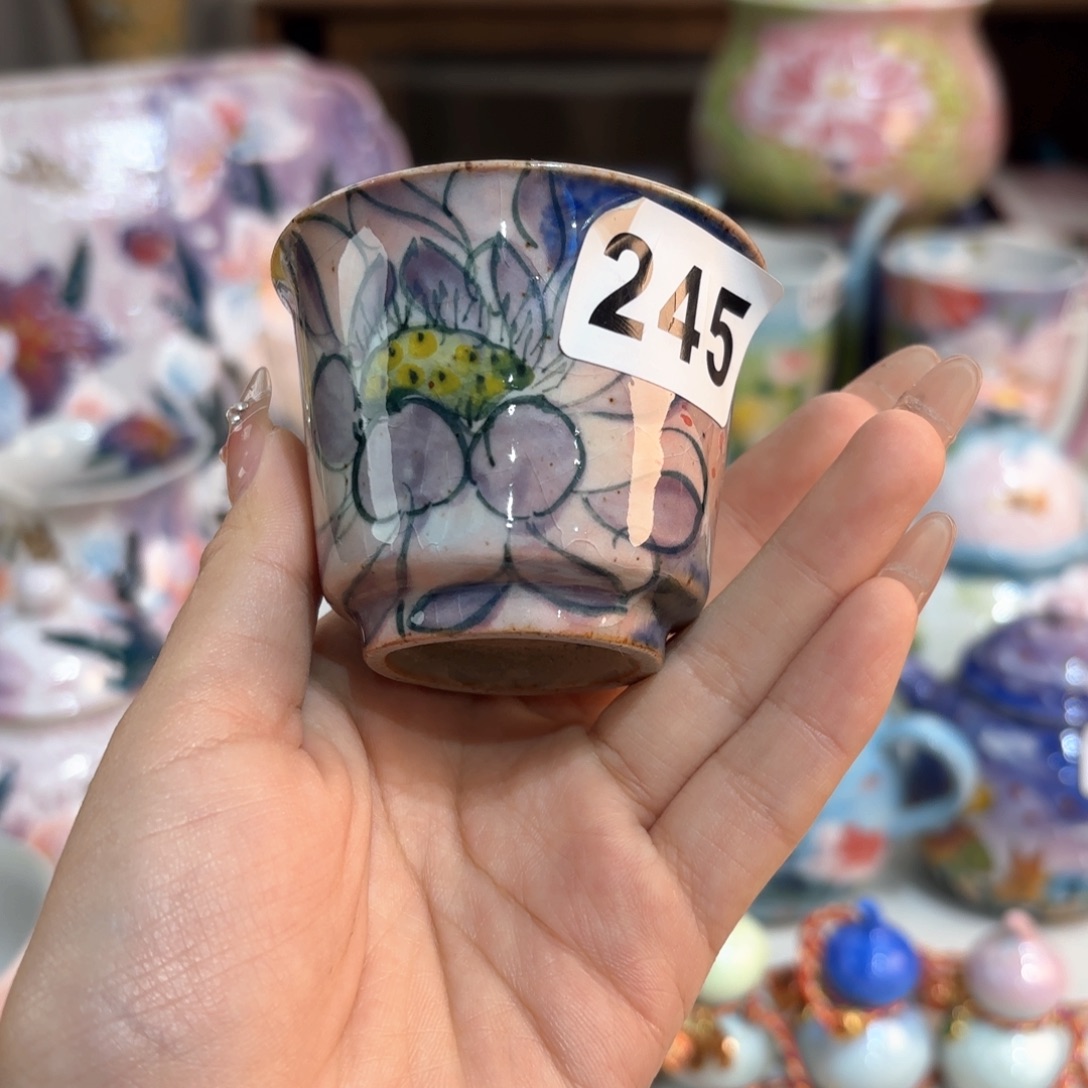 景德镇手绘高温釉下彩陶瓷茶具