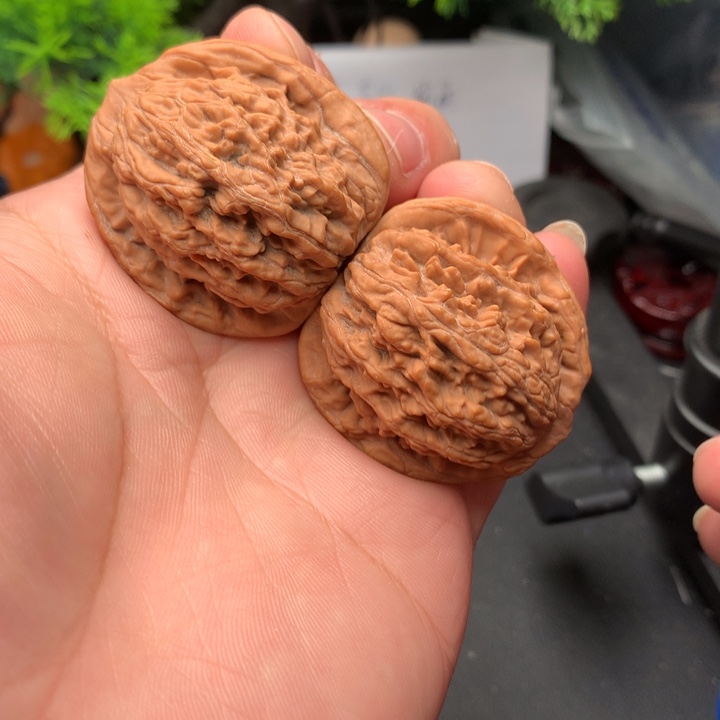 吊坠文玩核桃40麦穗虎头