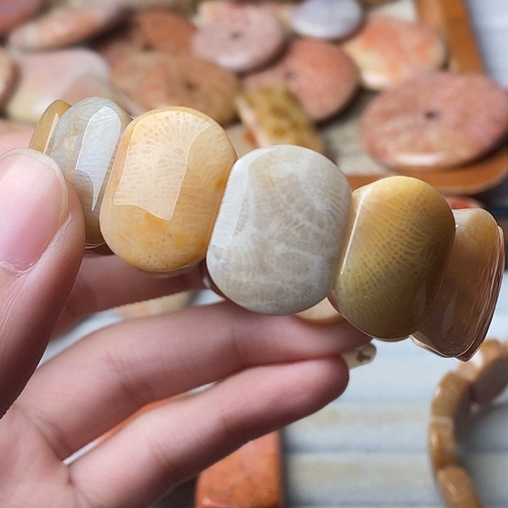 爱***游硅化玉未镶嵌颈饰