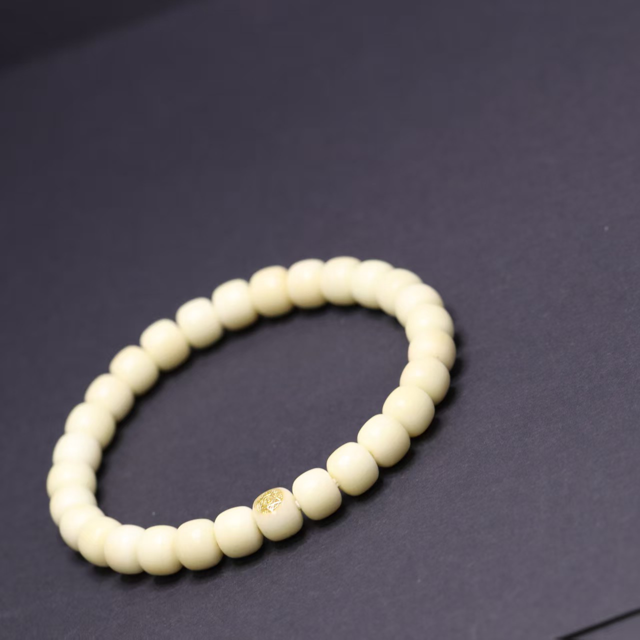 脸哥文玩-精工白玉菩提手串8-9mm