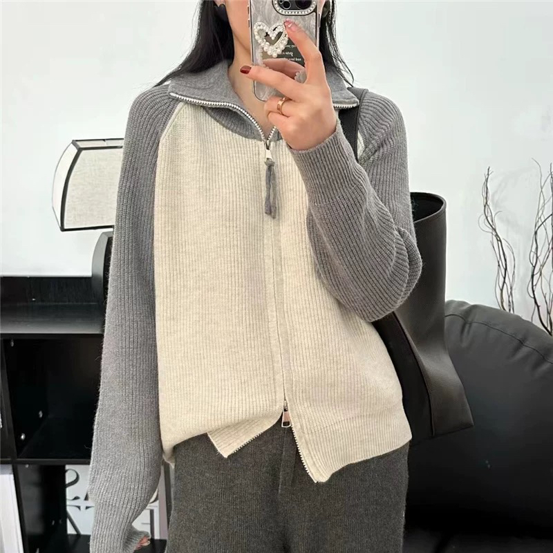 D180-D209 秋冬新款女士针织衫毛衣外套