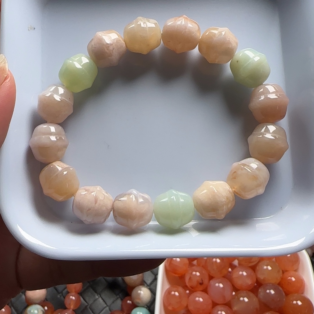 未镶嵌玛瑙/玉髓珠宝半成品