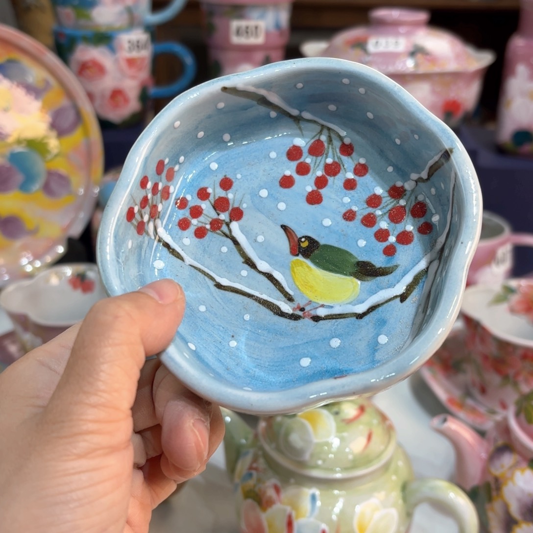 景德镇手绘高温釉下彩陶瓷茶具