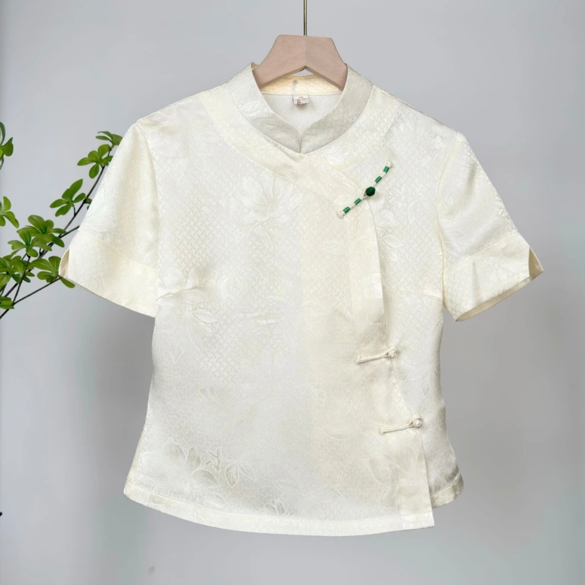 玉家人【勐皓】满分桑蚕丝傣族服装改良傣装短袖中国风民族风