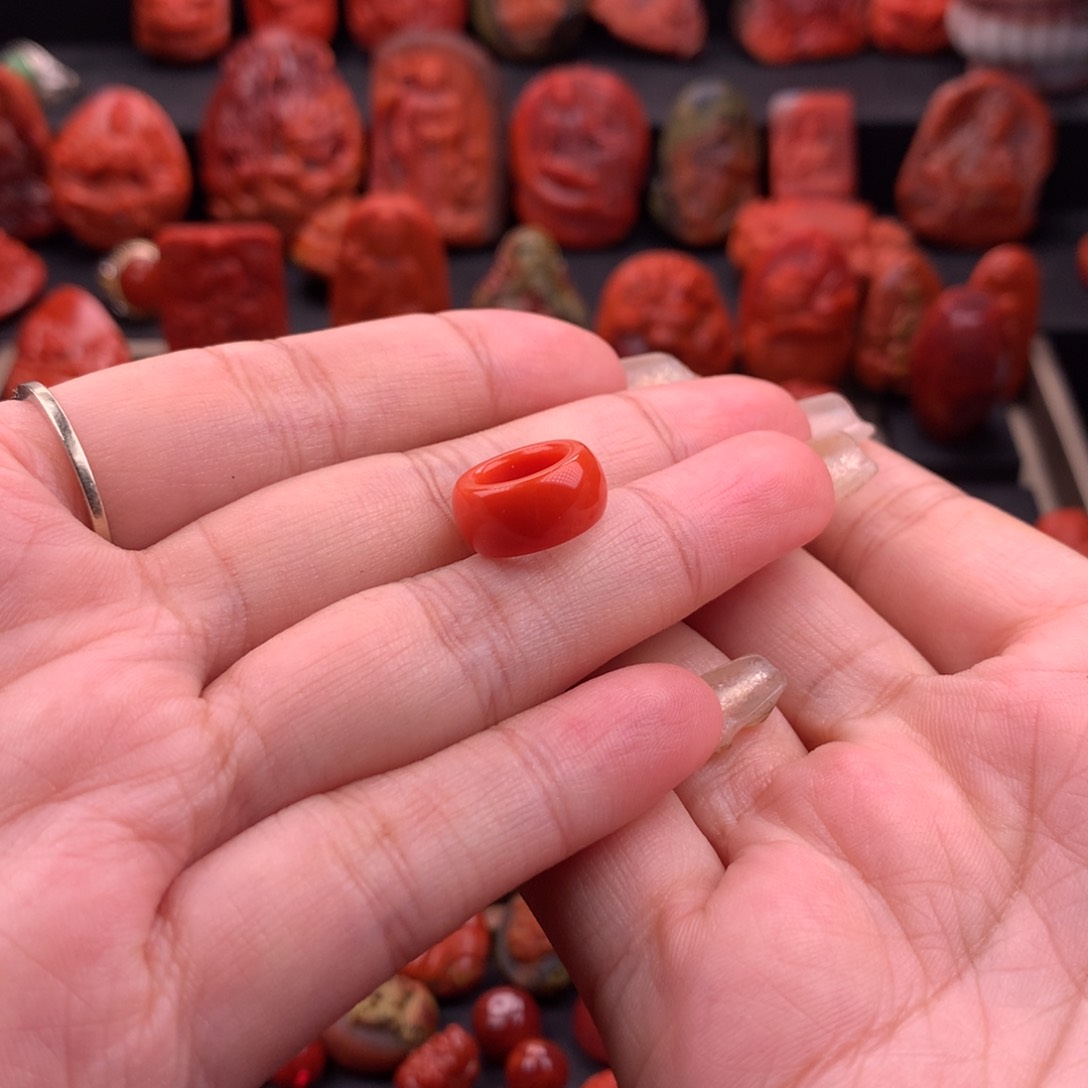 南红玛瑙南红川料跑环8.4mm未镶嵌
