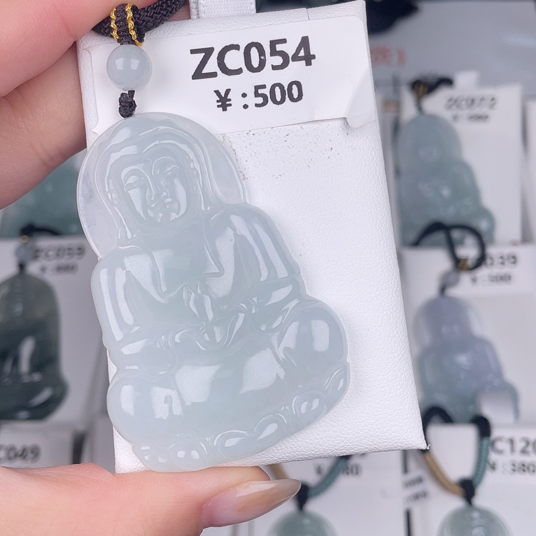 翡翠未镶嵌颈饰zc054