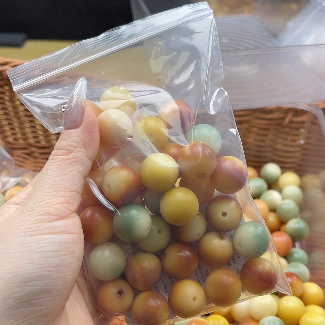 白玉菩提吊坠糖*果c c c17mm/32颗