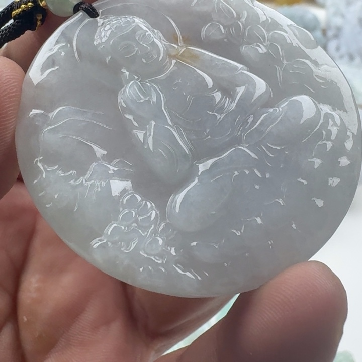 翡翠未镶嵌颈饰天然缅甸A货翡翠