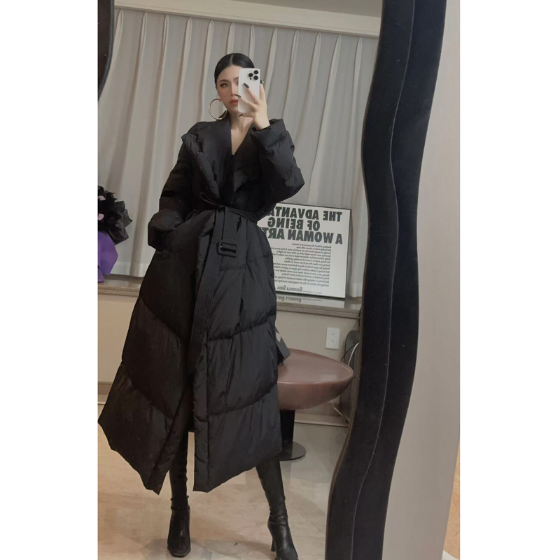 【吴老板专属】新款韩版宽松大被子时尚百搭白鸭绒长款外套女8882