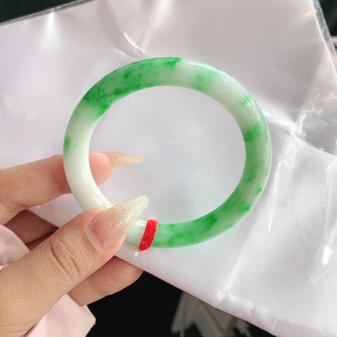未镶嵌手镯翡翠深*鱼56 天然缅甸a货翡翠2060