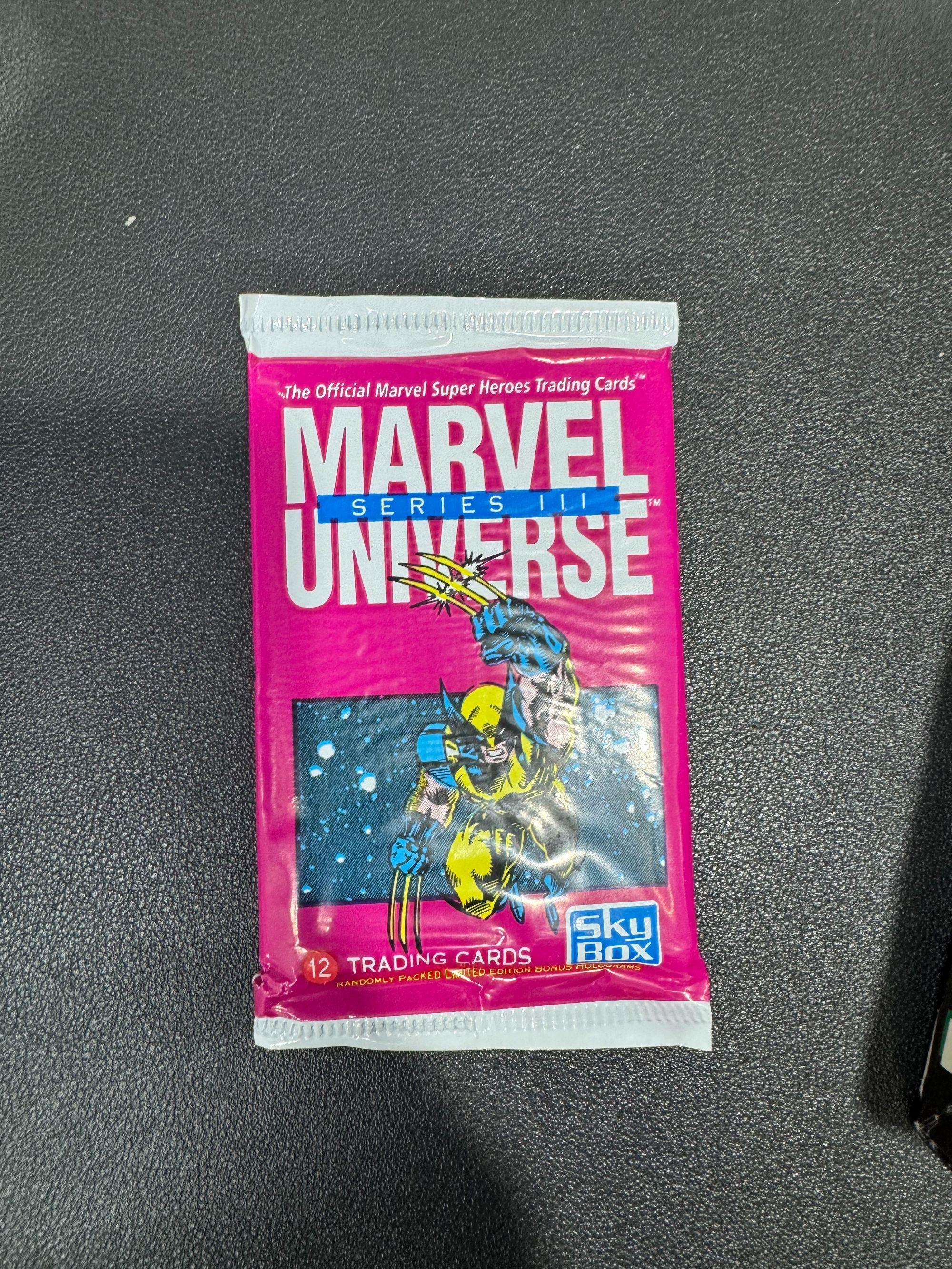 1993漫威宇宙MarvelUniverse系列3漫画收藏中古卡.