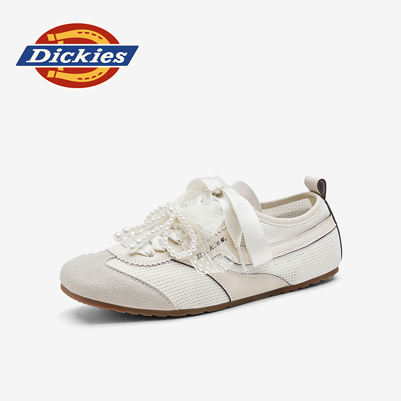 Dickies秋季日常时尚软底休闲鞋蝴蝶结鞋豆豆鞋女鞋舒适百搭透气