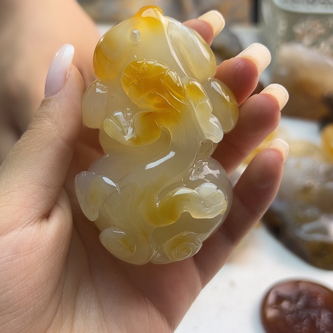 玛瑙/玉髓未镶嵌吊坠(不含链)