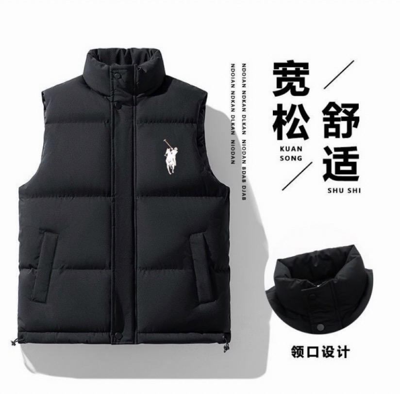 秋冬季马甲新款男女同款羽绒棉服休闲加厚保暖背心