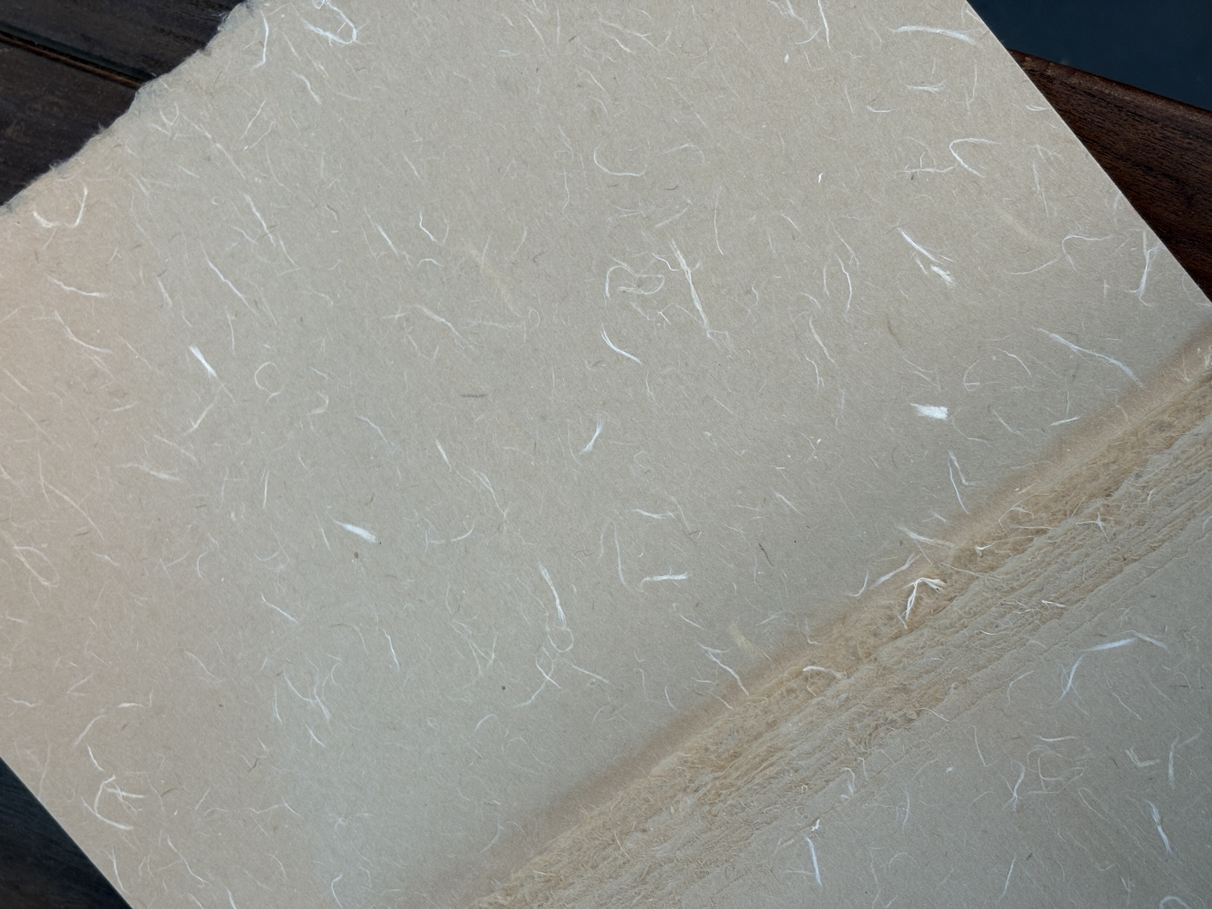 白丝驼色 皮纸半生熟四尺宣纸书法创作适用