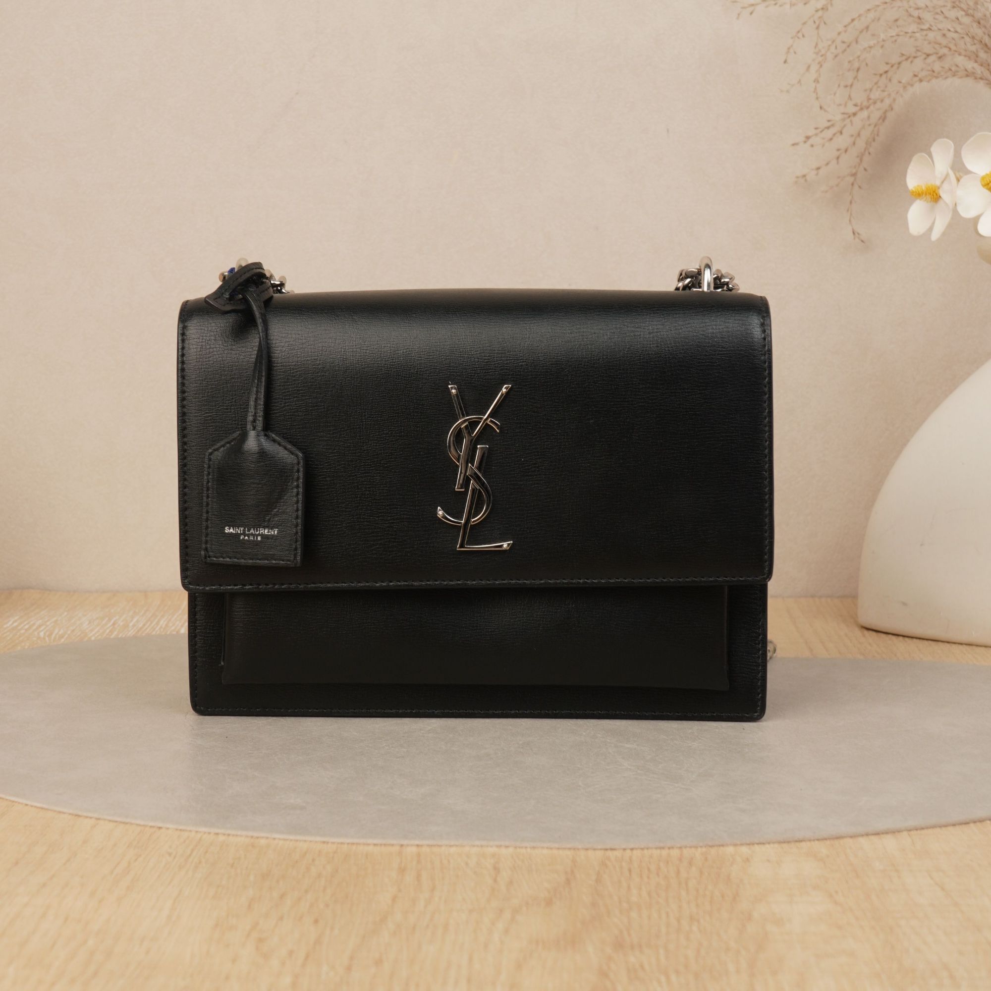 95新 YSL/圣罗兰  圣罗兰sunset日落包中号/DS039661