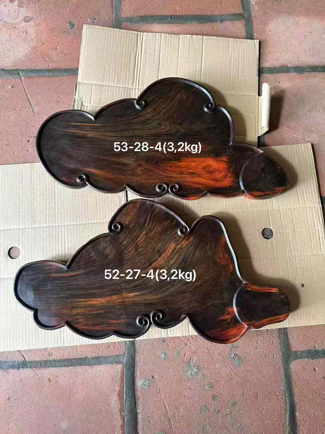 红酸枝手工浮雕小茶盘原木果盘