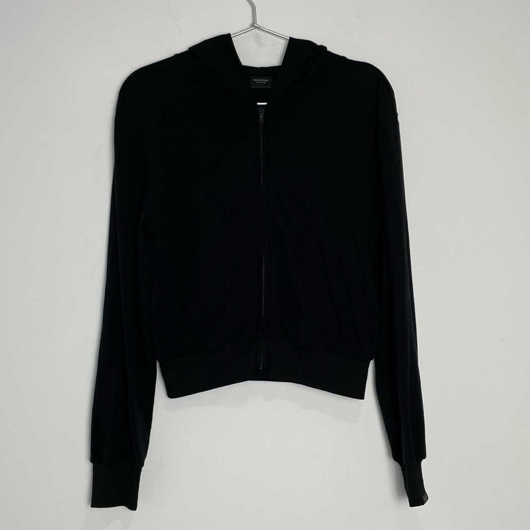 未使用 Balenciaga/巴黎世家 （vd）24ss短款拉链连帽外套0537