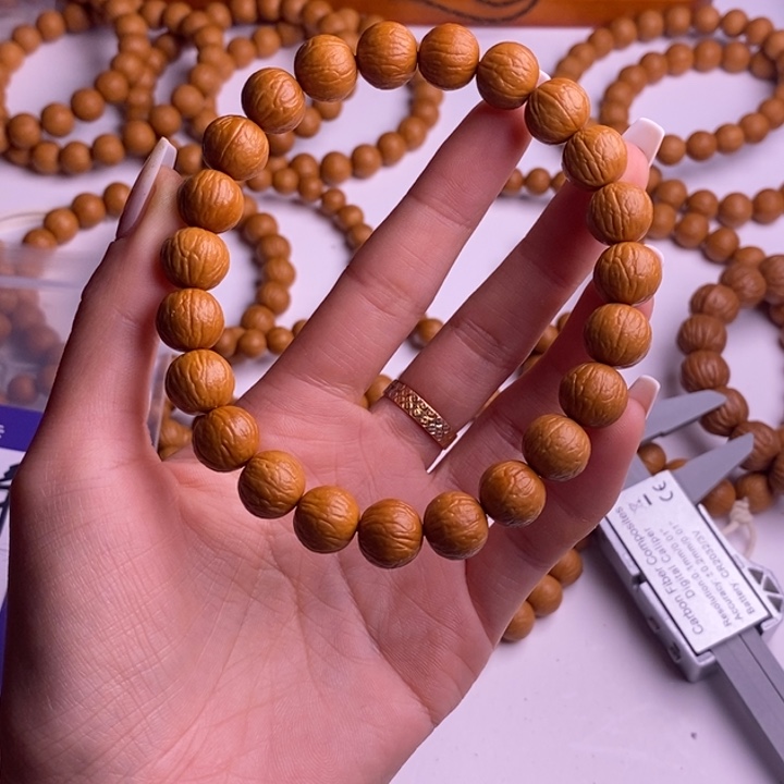 囿***福猴头核桃手串聚宝盆11➕手串