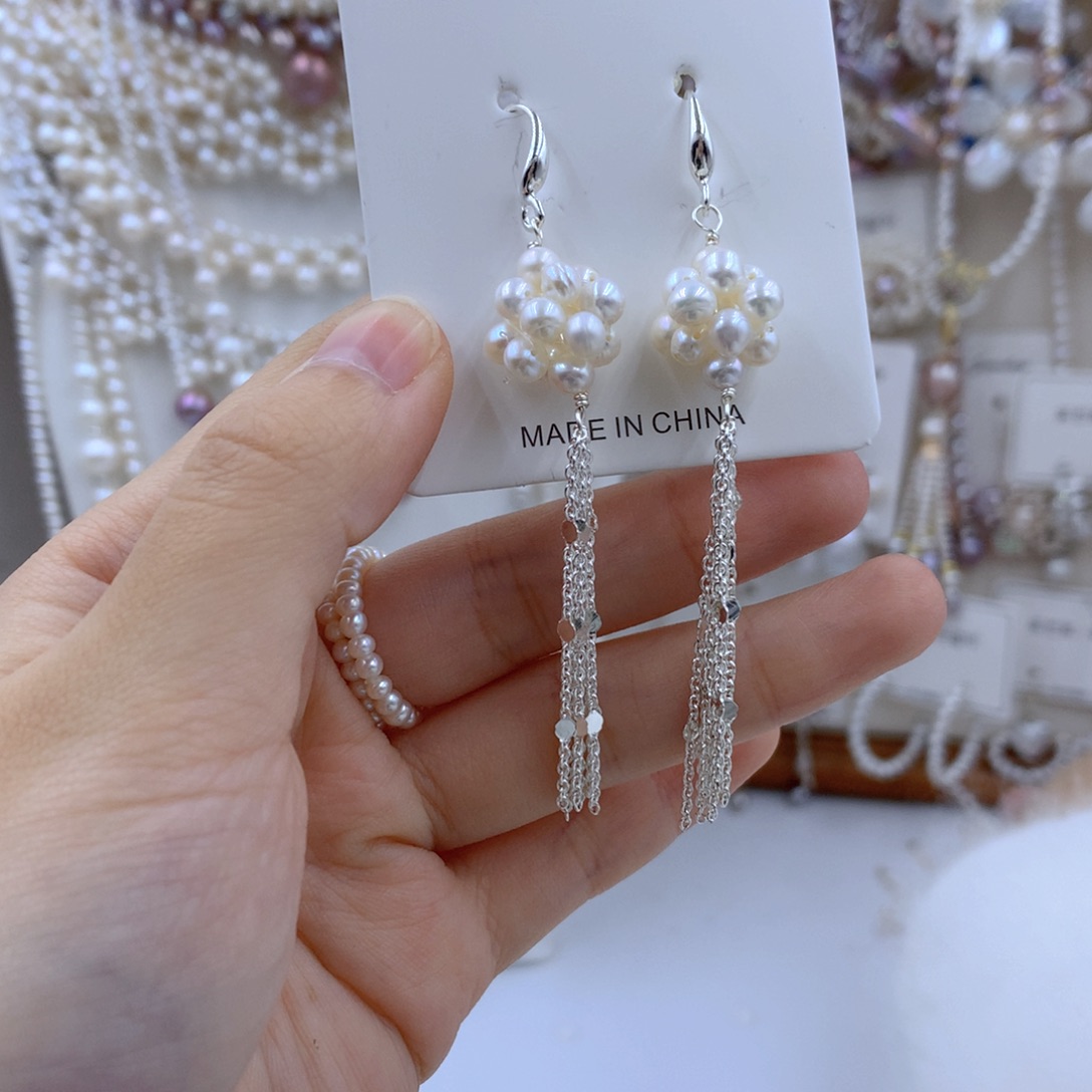 颈饰合金淡水珍珠