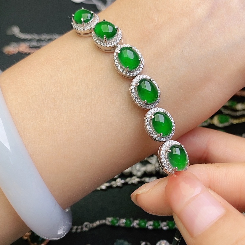 【闪购商品】翡翠戒指未镶嵌天然翡翠手链