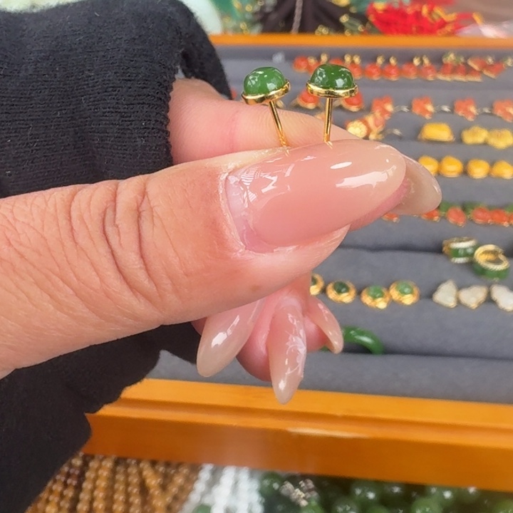 和田玉银S925镶嵌颈饰