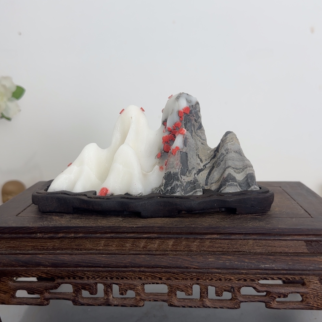 灵璧奇石白灵玉石