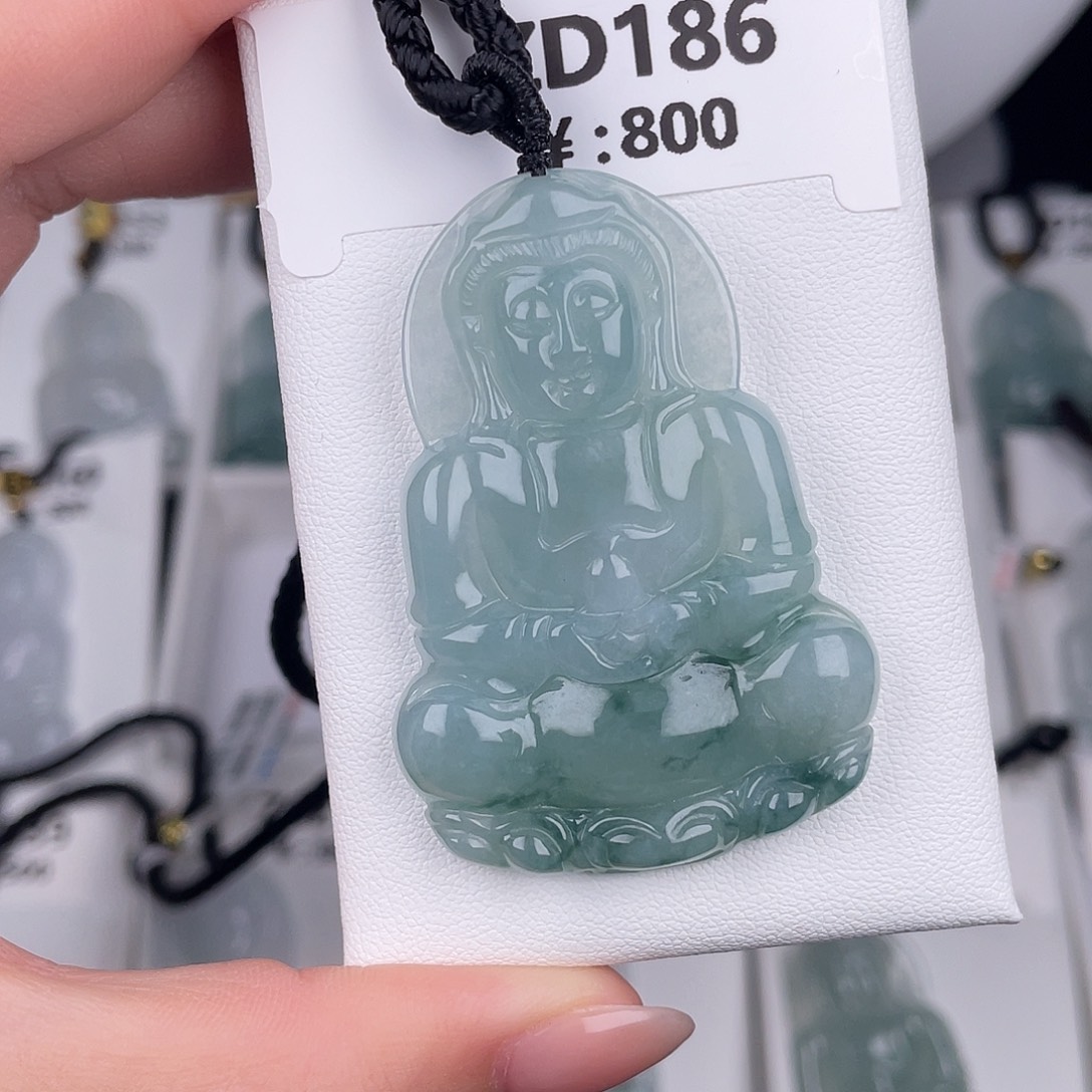 翡翠未镶嵌颈饰zd186