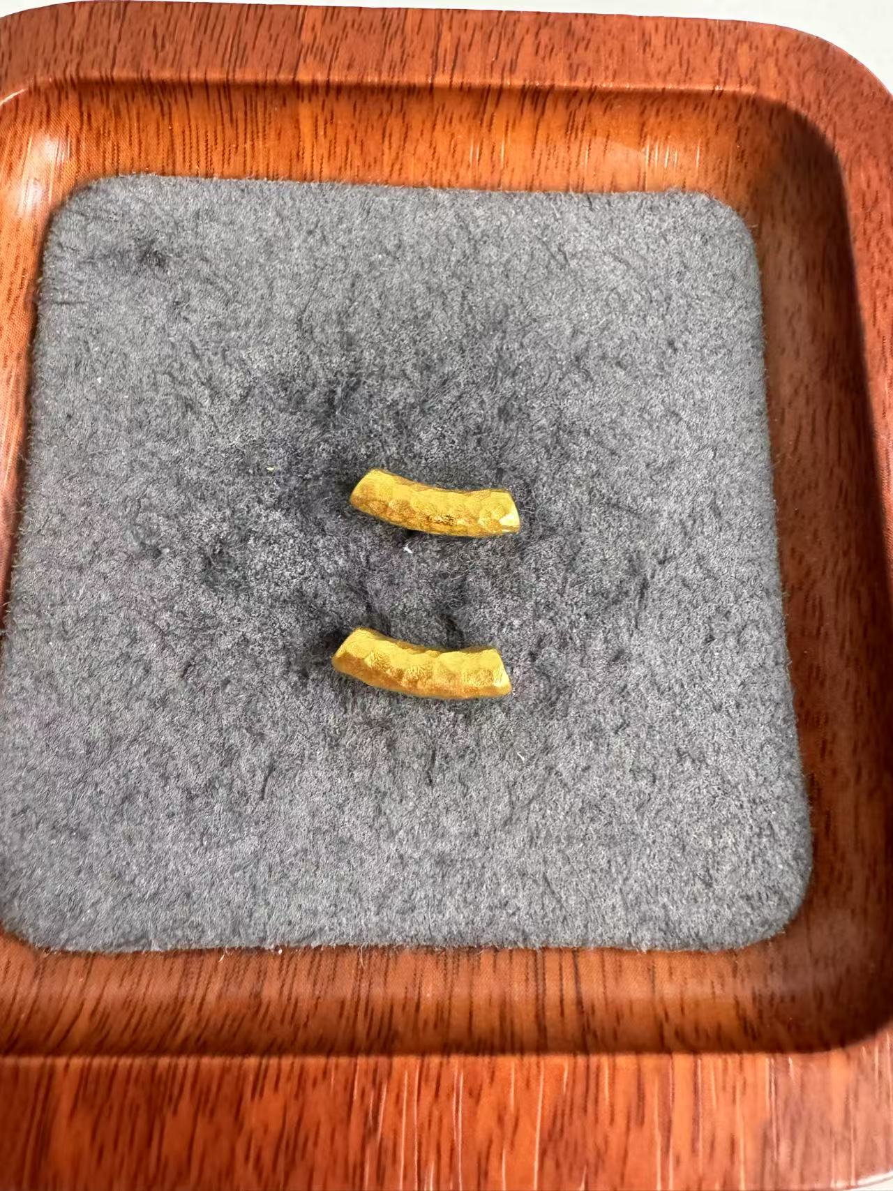 足金999 古法工艺锤纹弯管