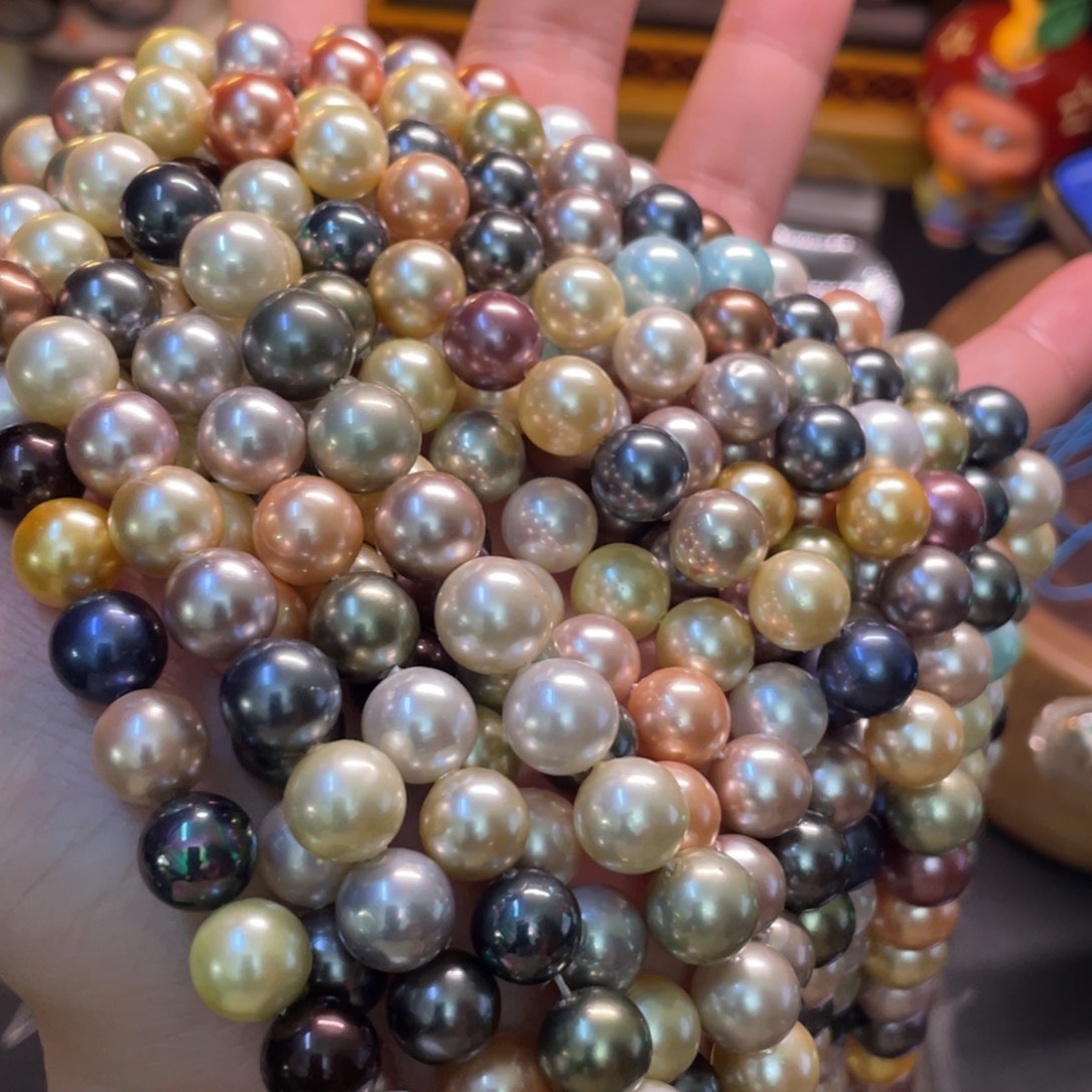 10mm随机混色一条  手工diy半成品散珠