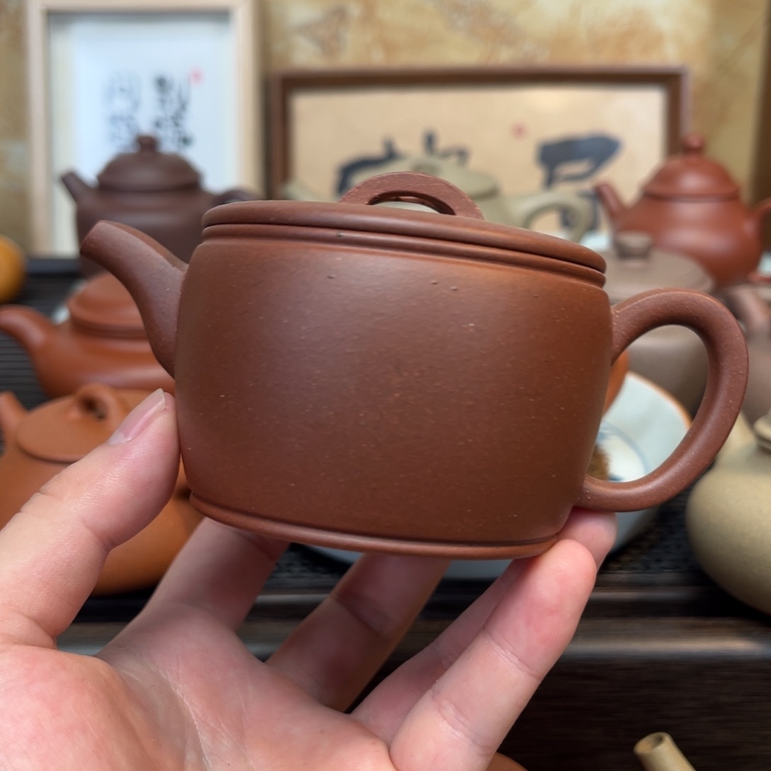 茶壶紫砂红皮龙 汉瓦