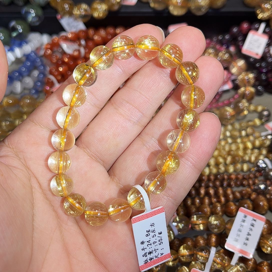 水晶手链未镶嵌钛晶手串