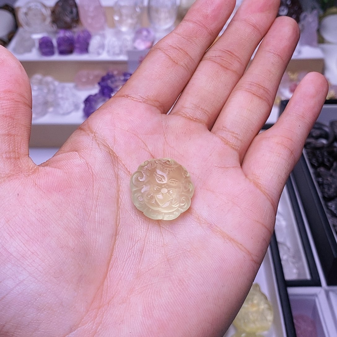 水晶颈饰未镶嵌黄水狐狸