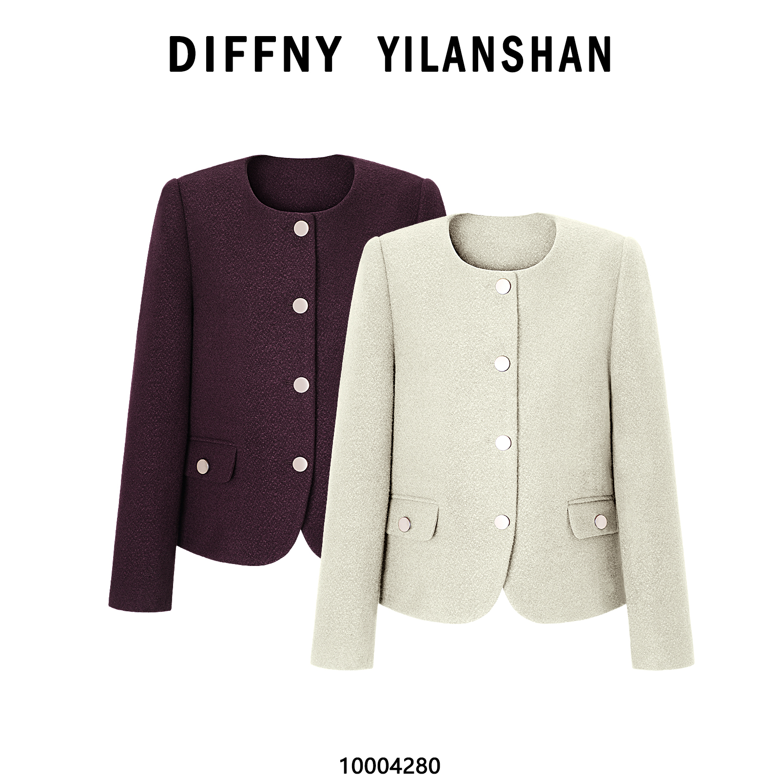 4280加厚毛呢小香风外套秋冬新款女气质百搭修身短款小个子西装