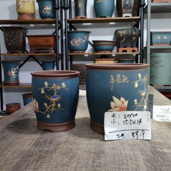 紫砂花盆库存尾货清仓