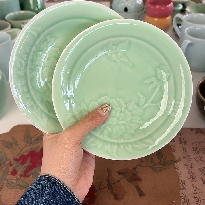 龙泉云间青瓷小米茶器