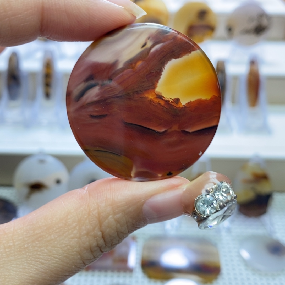 玛瑙/玉髓未镶嵌吊坠(不含链)