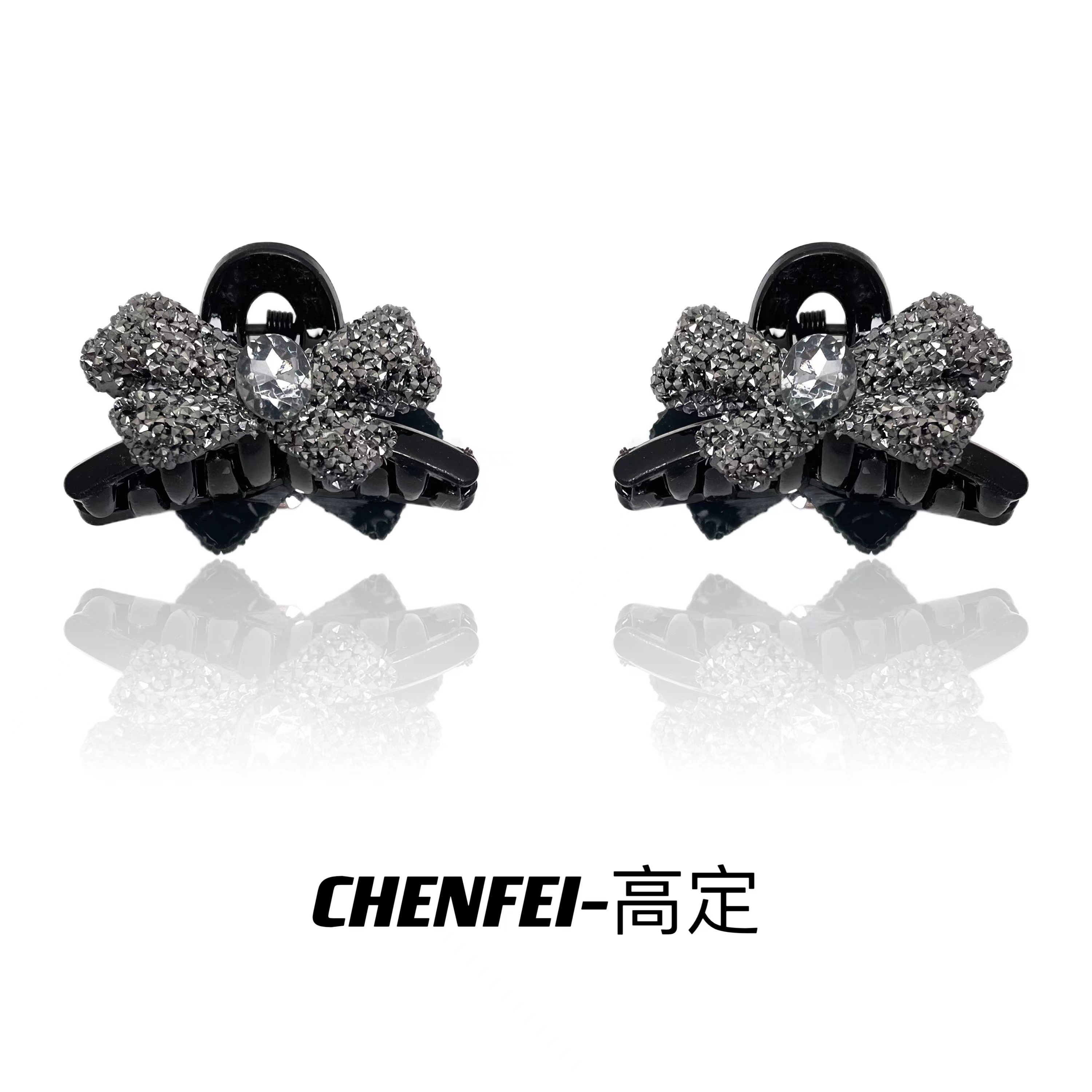 A两个装5cm发夹后脑勺新款蝴蝶结小号抓夹半扎短发发卡1407+1407