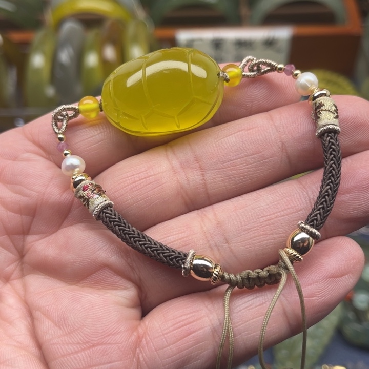 蛇纹石玉手链未镶嵌