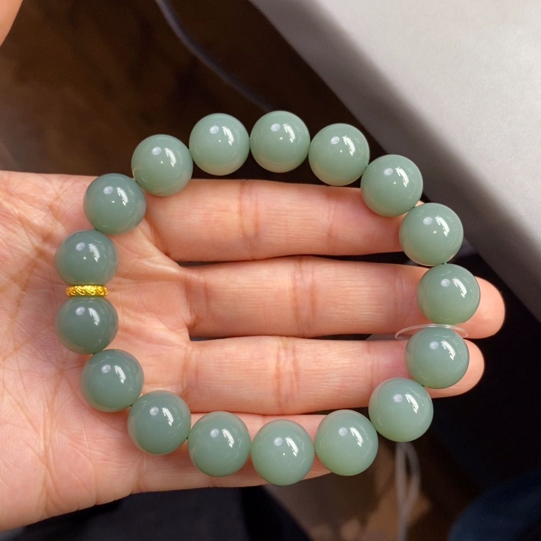 和田玉未镶嵌手串12