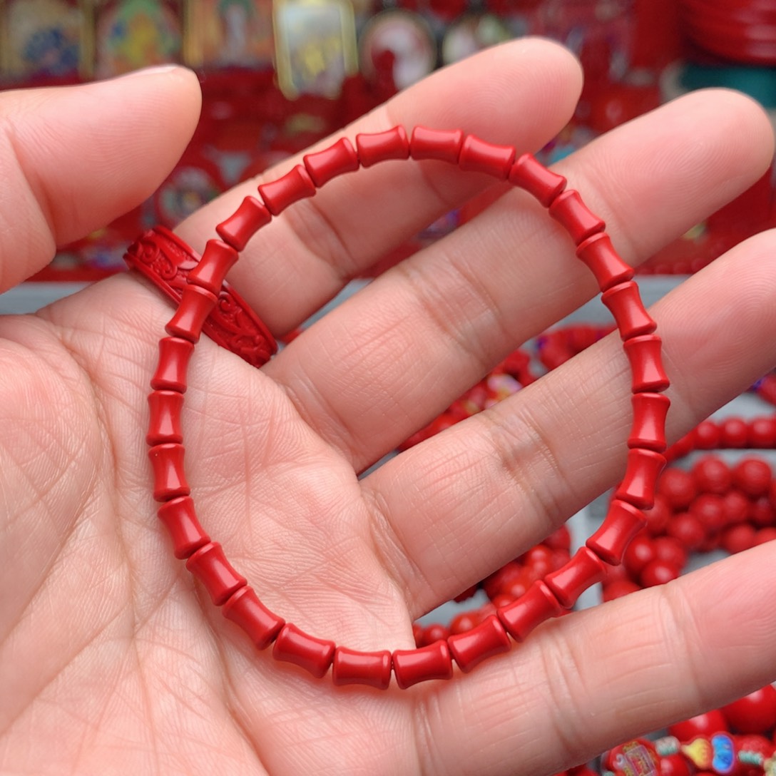 天然辰砂工艺品朱砂手串