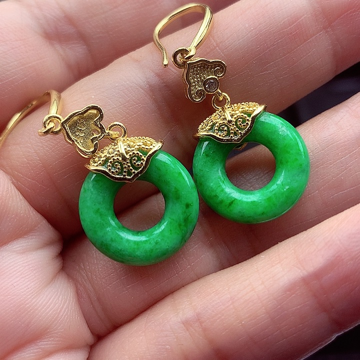 翡翠颈饰银S925镶嵌翡翠