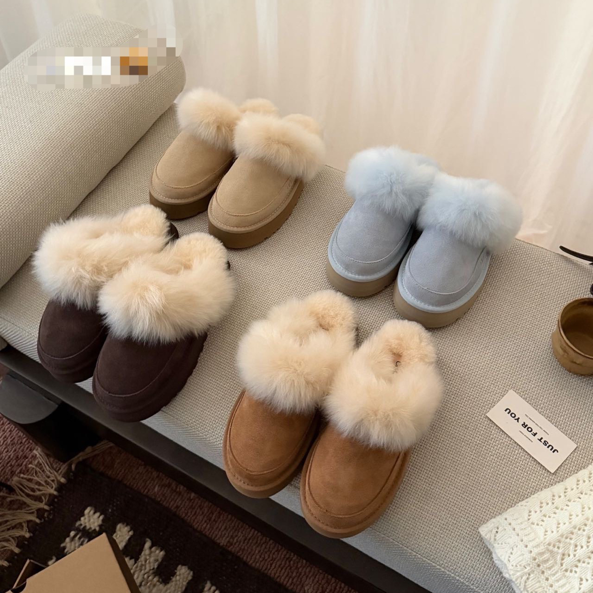 河南桑坡发货真皮真毛厚底蒂茨库特长毛款拖鞋时尚百搭包头拖鞋