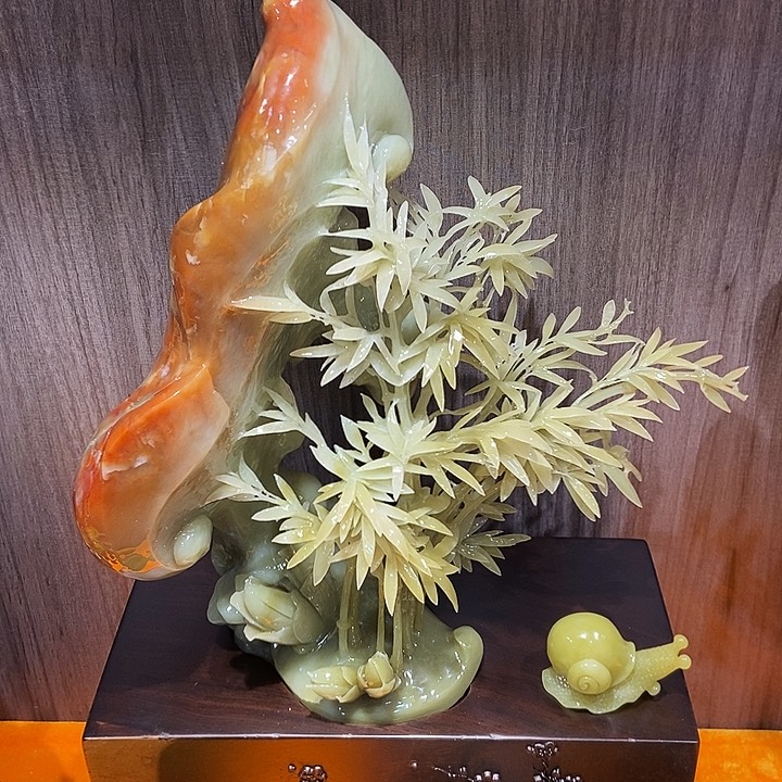 蛇纹石玉（覆膜）珠宝奇石合金