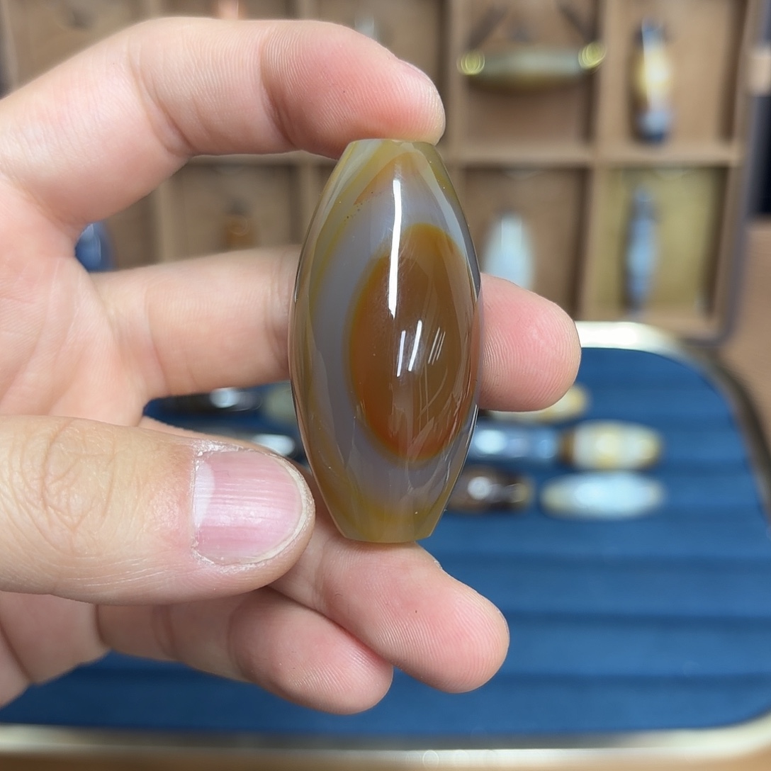 橙****玛瑙/玉髓合金颈饰