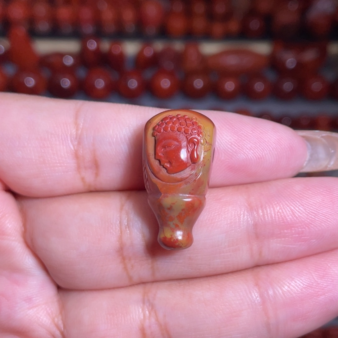 南红玛瑙未镶嵌三通